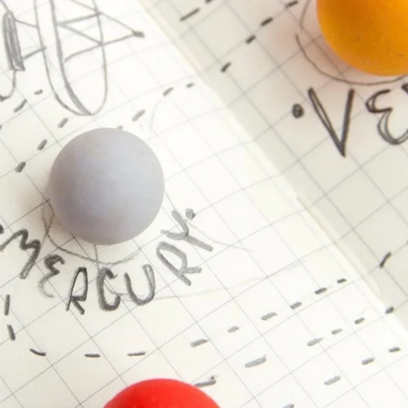 NWT Solar System Eraser Set - Picture 6 of 7